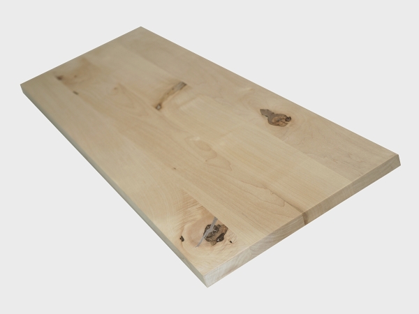 Wall Shelf Solid Maple Hardwood Rustic grade, 20 mm, unfinished
