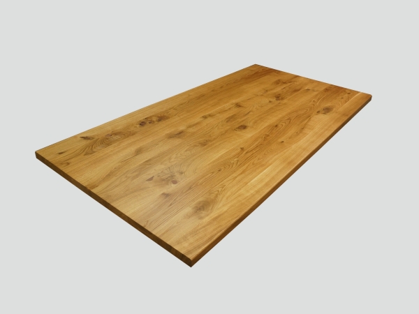 Tischplatte Arbeitsplatte Massivholzplatte Esstisch Eiche Rustikal 40mm roh Holz 