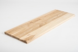 Etagère murale Frêne massif, classe rustique, 20 mm brossé non fini