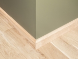Solid Skirting Board Ash A/B 24x80 mm untreated 2m with radius 20mm