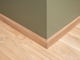 Plinthes Chêne A/B 20x70 non traité 1,5-2,5m avec rayon 20mm