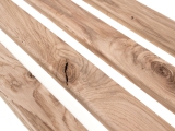 Plinthes Chêne Rustique 16x50 brut 1,5-2,5m avec rayon 5mm, nœuds NON rebouchés