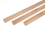 Solid Skirting Board Oak Rustic 20x50 unfinished 1,5-2,5m with radius 20mm, knots NOT filled