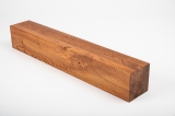 Poutre lamellée-collée Carré de bois Chêne sauvage 160x160 mm Brossé Cerisier Huilé