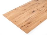 Staircase platform wild oak 20 mm clear lacquered full stave lamellas