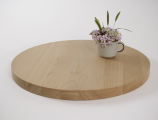 Round table worktop beech grade select 26mm untreated